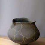 Grey with White Circles
